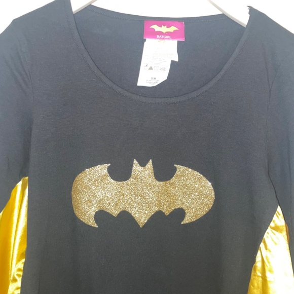 NWOT Rubie's Women's Batgirl Costume Dress with Attached Wings Cape Size S/M - Picture 4 of 10